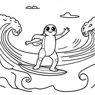 Surf S Up Coloring Page 57592-46379