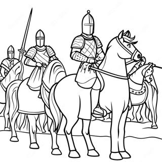 Brave Knights Of Camelot Coloring Page 57603-46393