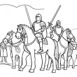 Brave Knights Of Camelot Coloring Page 57603-46394