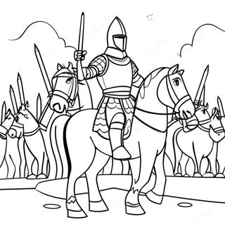 Brave Knights Of Camelot Coloring Page 57603-46395