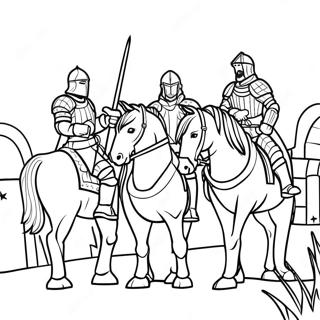 Brave Knights Of Camelot Coloring Page 57603-46396