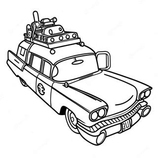 Ghostbusters Ecto 1 Coloring Pages