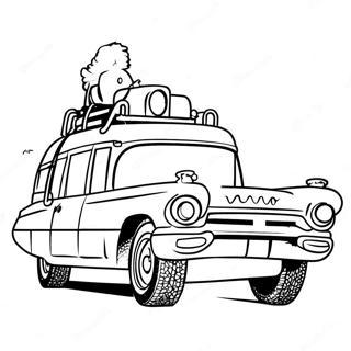 Ghostbusters Ecto 1 Coloring Page 57612-46399