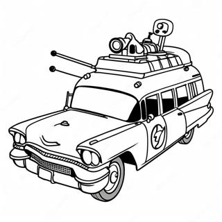 Ghostbusters Ecto 1 Coloring Page 57612-46400