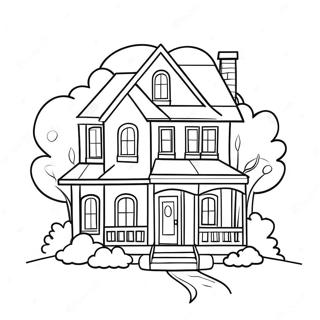 House For Adults Coloring Pages