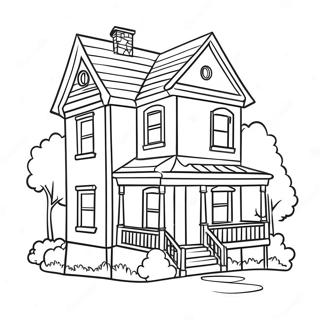 Charming House Coloring Page 5761-4763