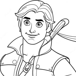 Flynn Rider Adventure Coloring Page 57622-46414