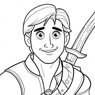 Flynn Rider Coloring Pages