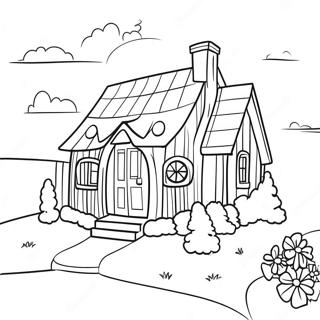 Cozy Cottage Coloring Page 5762-4769