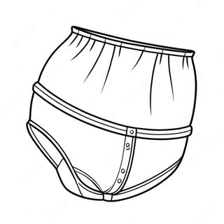 Cute Cartoon Underwear Coloring Page 57632-46411