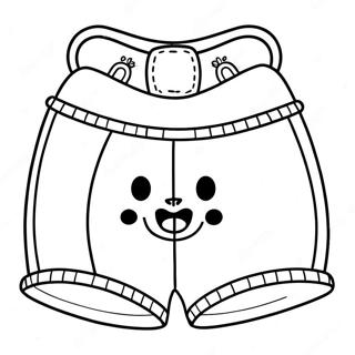 Cute Cartoon Underwear Coloring Page 57632-46412