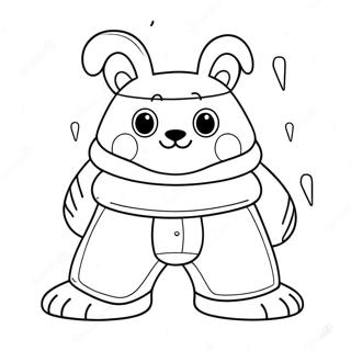 Funny Animal Underwear Coloring Page 57633-46417