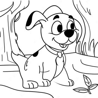 Playful Disney Dog Adventure Coloring Page 57643-46427