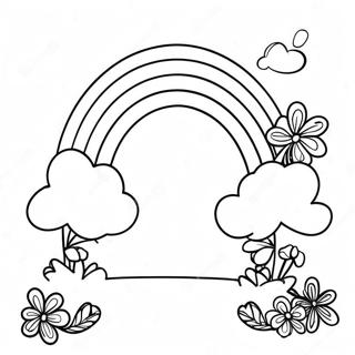 Rainbow St. Patrick's Day Coloring Pages