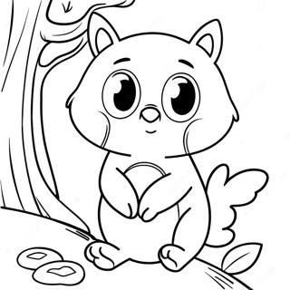 Cute Owl Winnie The Pooh Coloring Page 57673-46454