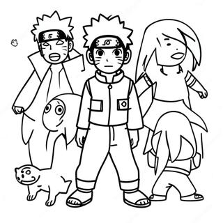 Naruto Among Us Coloring Pages