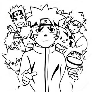 Naruto Among Us Characters Coloring Page 57752-46510