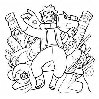 Naruto Among Us Characters Coloring Page 57752-46512