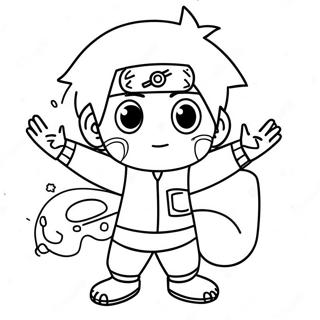 Cute Naruto Among Us Crewmate Coloring Page 57753-46513