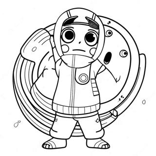 Cute Naruto Among Us Crewmate Coloring Page 57753-46515