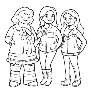 Ginger Foutley With Friends Coloring Page 57773-46529