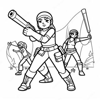 Epic Renegade Raider Battle Coloring Page 57783-46537