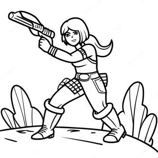 Epic Renegade Raider Battle Coloring Page 57783-46539