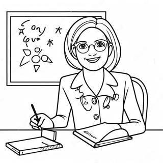 Best Teacher Ever Coloring Page 57792-46548