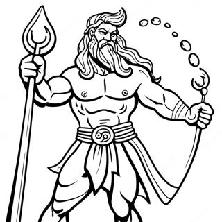 Poseidon Coloring Pages