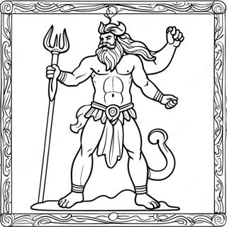 Poseidon Coloring Page 57802-46554