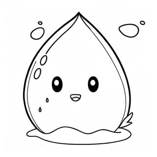 Cute Cartoon Raindrop Coloring Page 57813-46561