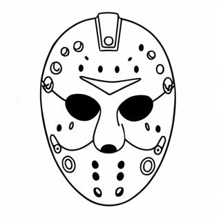 Jason Mask Coloring Pages