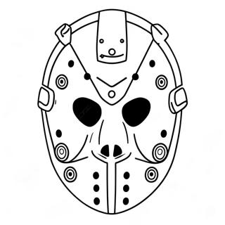 Jason Mask Coloring Page 57822-46566