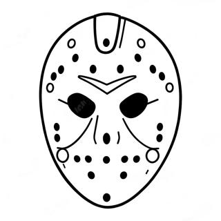 Jason Mask Coloring Page 57822-46567