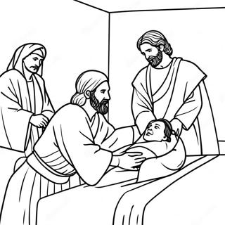 Jairus Daughter Coloring Pages