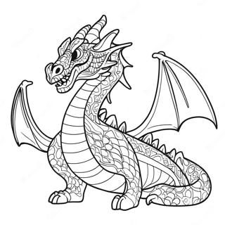 Death Song Dragon Coloring Page 57852-46590