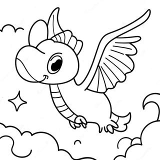 Lugia Flying In The Sky Coloring Page 57863-46599