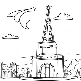 Famous Texas Landmarks Coloring Page 57873-46610