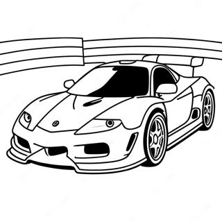 Acura Sports Car Racing Coloring Page 57883-46617