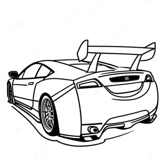 Acura Sports Car Racing Coloring Page 57883-46618