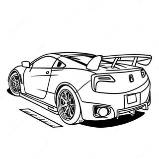 Acura Sports Car Racing Coloring Page 57883-46619