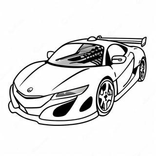 Acura Sports Car Racing Coloring Page 57883-46620