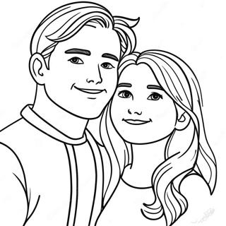 Cute Bf And Gf Coloring Page 57903-46630