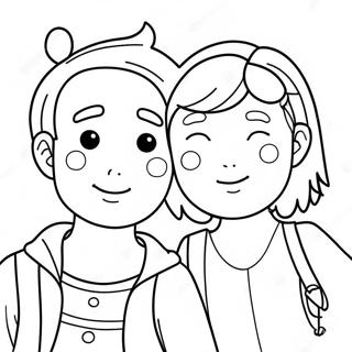 Cute Bf And Gf Coloring Page 57903-46632