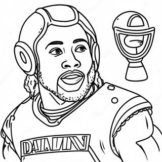 Dalvin Cook Coloring Page 57932-46655