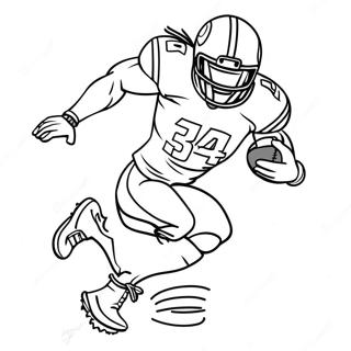 Dalvin Cook Running With Football Coloring Page 57933-46659