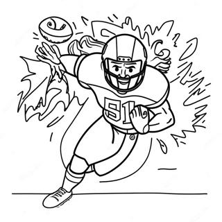 Dalvin Cook Running With Football Coloring Page 57933-46660