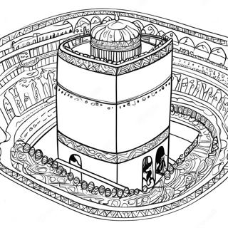 Kaaba In Mecca Coloring Page 57953-46670