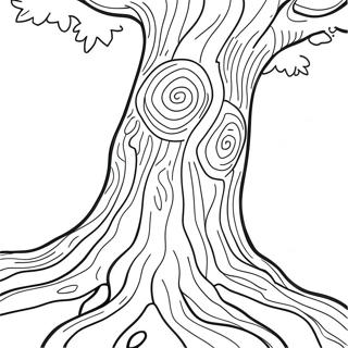 Tree Trunk Coloring Pages