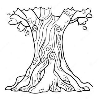 Tree Trunk Coloring Page 57982-46700